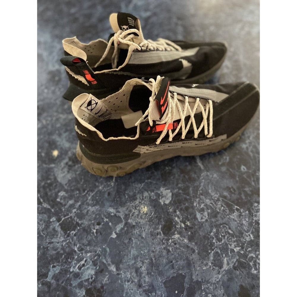 Nike Ispa React Low Running Off White Black Gunsm… - image 4